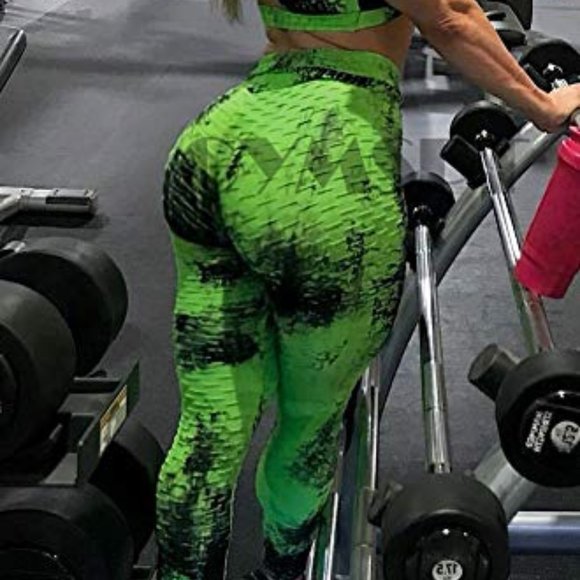 High Waisted Ruched Booty Leggings Workout - Picture 5 of 6